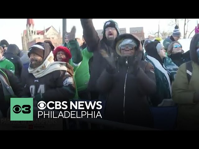 Thousands start to pack Philadelphia streets for Eagles Super Bowl parade