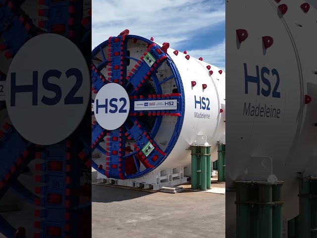 HS2 reveals two giant tunnelling machines preparing to dig Euston Tunnel #shorts