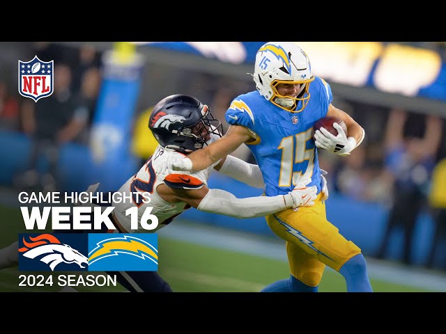 Denver Broncos vs. Los Angeles Chargers Game Highlights | NFL 2024 Season Week 16