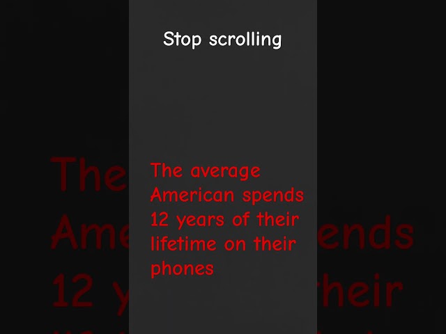 stop scrolling for a minute