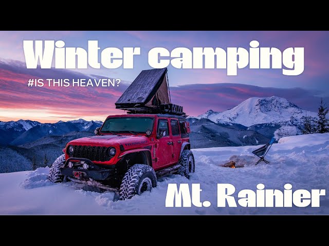 Solo winter camping at Mt  Rainier