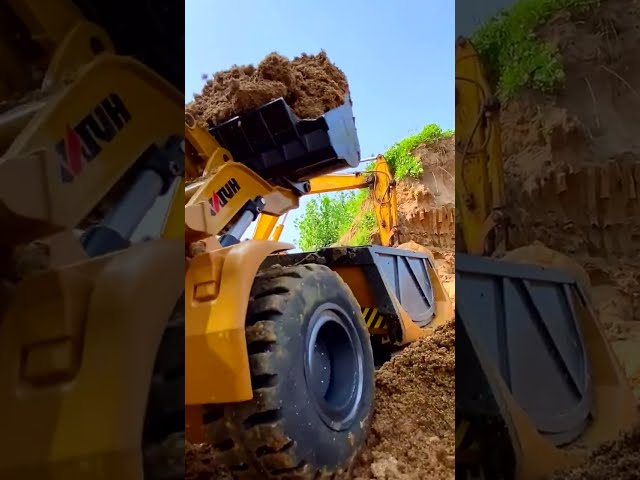 Dump Truck Loader Truck and Excavator Operator - Engineering Vehicle #collapse