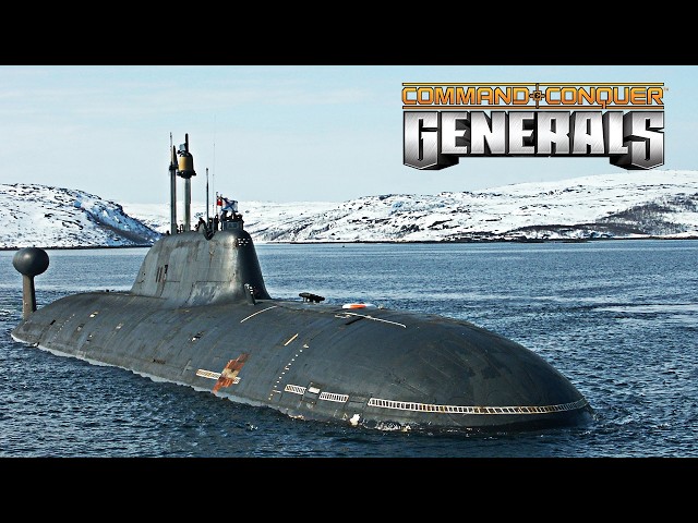 China Submarine Nuke vs 7 USA - Command & Conquer Generals Light of Five Stars