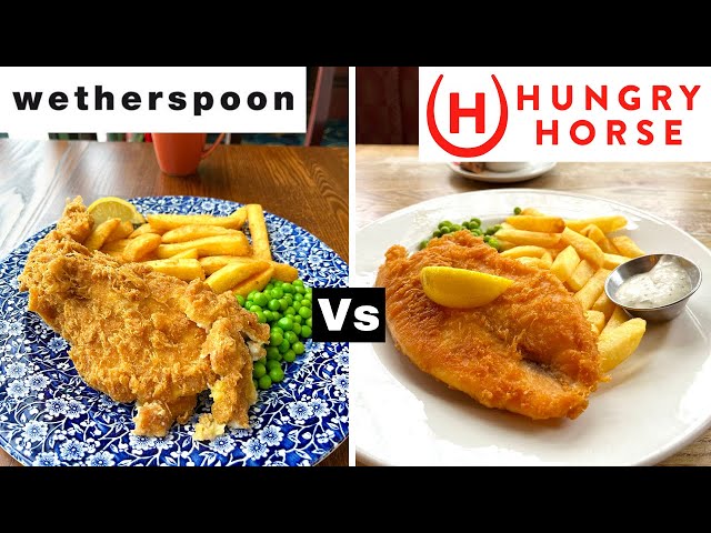 Fish & Chips - Wetherspoons vs Hungry Horse - Shocking Winner!