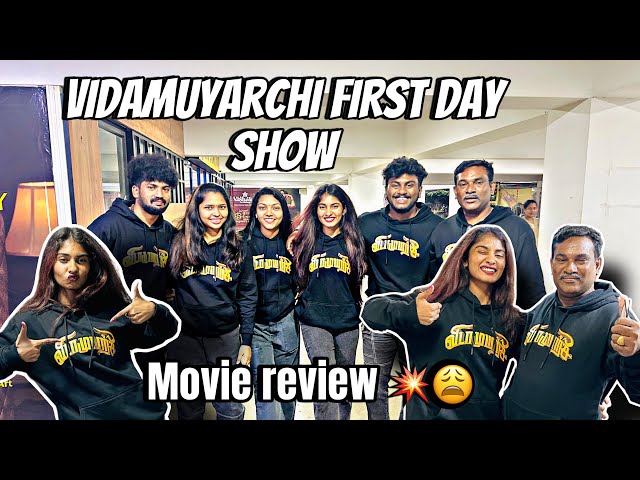 MOVIE TIME FUN WITH FAMILY 💥 | vidaamuyarchi MOVIE REVIEW ♥️ | #hinanbargale