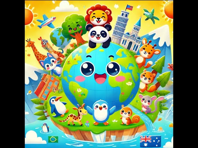 Continents Song for Kids and Nursery Rhymes