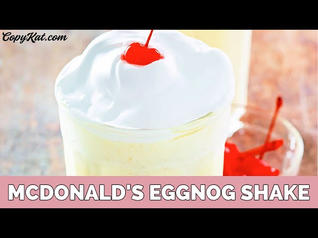 McDonald's Eggnog Shake