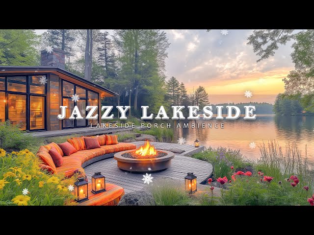 Happy Spring Jazzy Season In River Side 🌸 Coffee Shop Ambience For Gentle Relax Morning