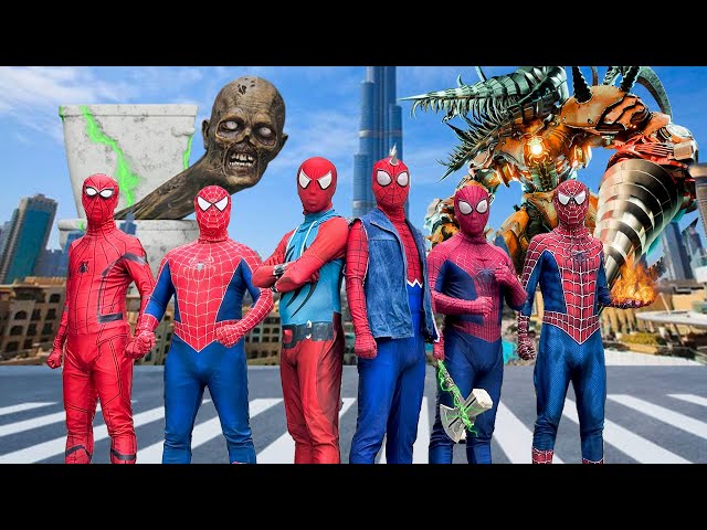 What If 6 SPIDER MAN Live In 1 House...?? || Superheroes vs Skibidi Toilet 8 || Superhero Story