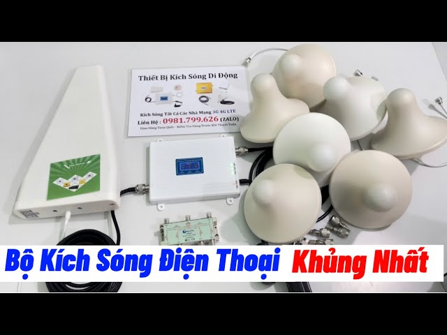 Bộ Kích Sóng Điện Thoại Di Động Khủng Nhất Hiện Nay Với 6 Nấm Lắp Cho Các Khu Nhà Cao Tầng, Biệt Thự