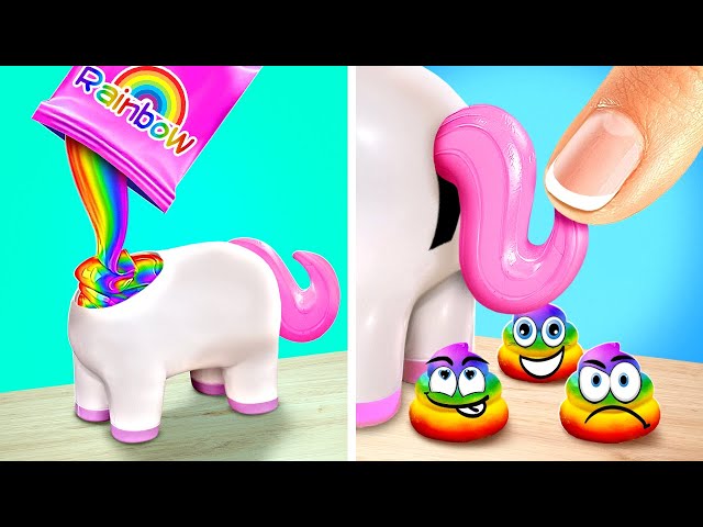 Rainbow Unicorn Candy 🌈🍭 *Weird Sweets ASMR and Crazy Candy Haul* Satisfying video