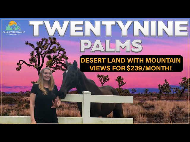 1 Acre in Twentynine Palms, CA (Near Joshua Tree) – Desert Land with Mountain Views for $239/Month!