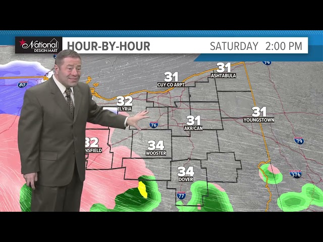 Cleveland area Weather Impact Alert forecast: Snow, sleet and freezing rain Saturday