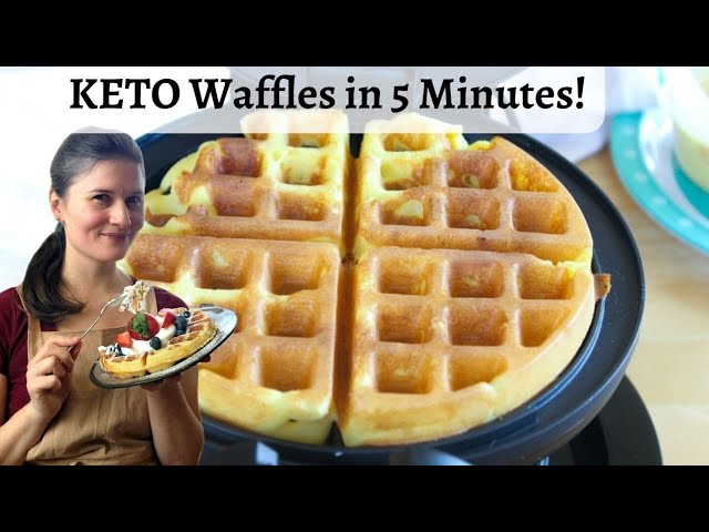 Soft and Fluffy KETO Waffles - Make them in no time!