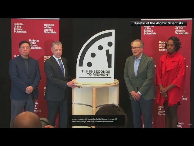 Scientists move the doomsday clock closer to midnight