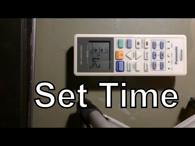 How to set time on Panasonic Remote Control Air Conditioner