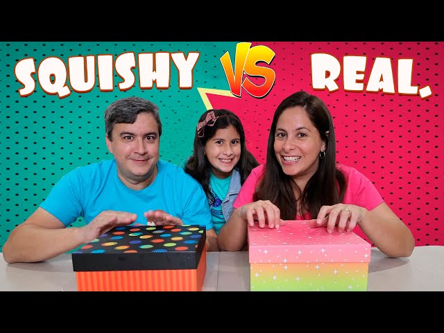 COMIDA REAL VS SQUISHY CHALLENGE