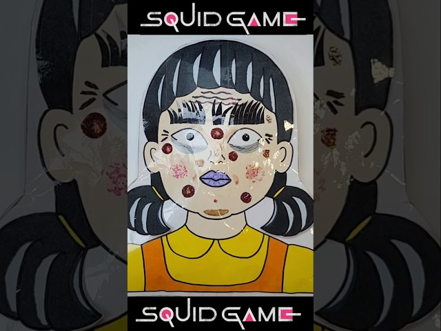 Squid Game Young-hee Skin care  #asmr #papercraft