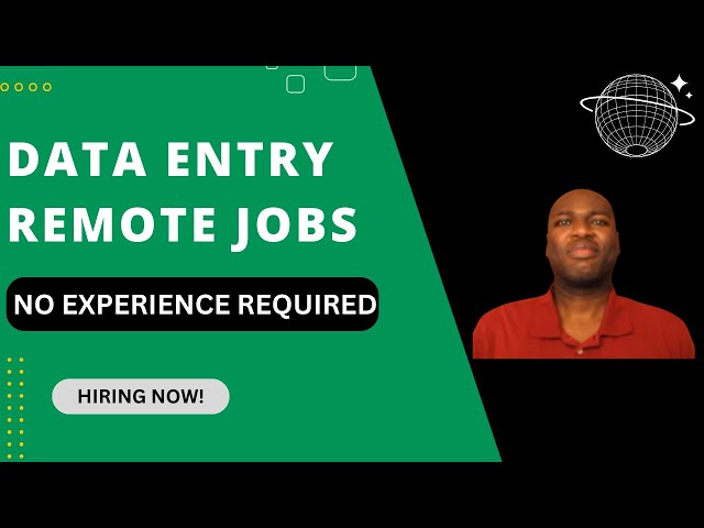 Data Entry Work From Home Jobs/No Experience Required/No Phone/No Customer Service/Hiring Now!