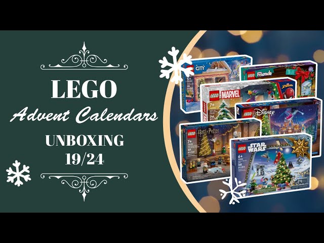 LEGO ADVENT CALENDARS: HARRY POTTER, CITY, FRIENDS, DISNEY, STAR WARS, MARVEL UNBOXING 19/2024