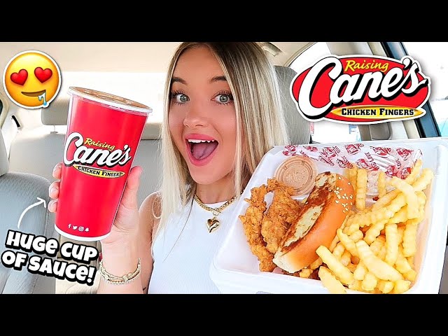 TRYING RAISING CANE'S FOR THE FIRST TIME!!