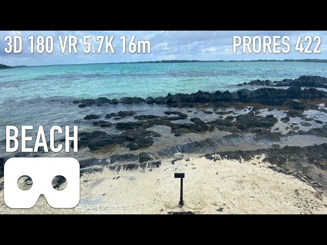 [VR180 3D] Nature Meditation Relax INSTA360EVO - Waves (16min,5.7K)