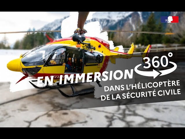 En immersion 360° dans l'hélicoptère de la sécurité civile