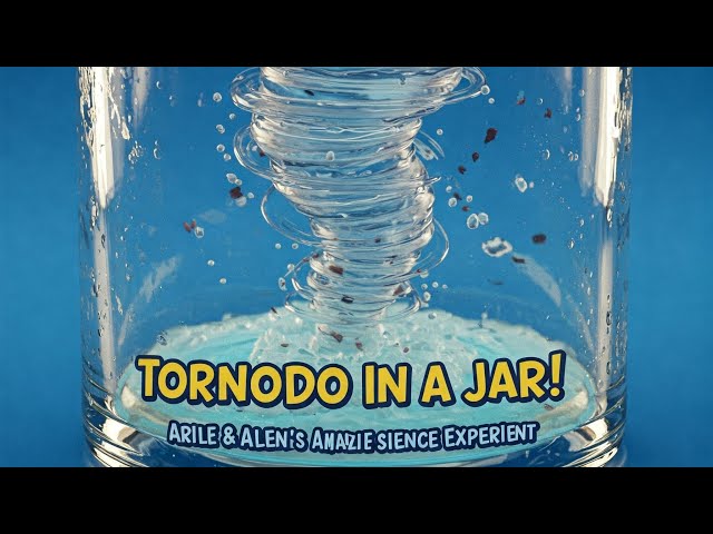 Tornado in a Jar! 🌪️ Arielle & Allen's Amazing Science Experiment