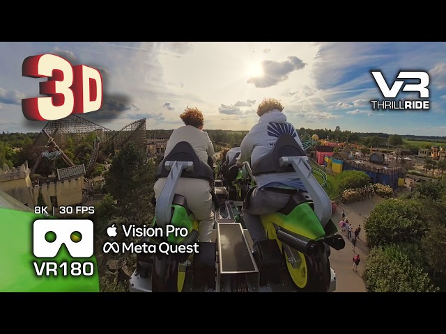 Immersive 3D VR180 Experience Booster Bike - 8K onride POV Motorcycle Epic VR Roller Coaster