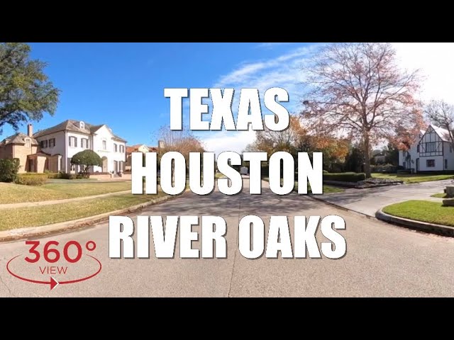 360° Virtual Reality Interactive 4K Driving Tour Texas Houston River Oaks Neighborhood VR VIDEO