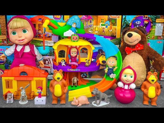 99 Minutes of Satisfying ASMR Unboxing | Adorable Masha and The Bear Adventure Tree House Playset 🌳