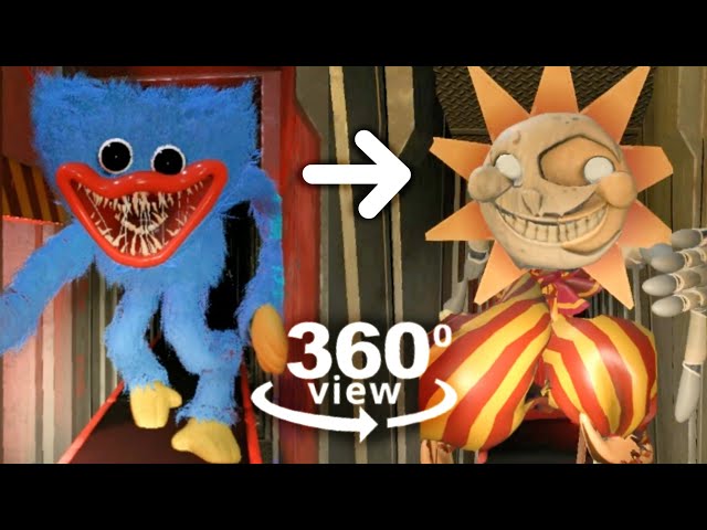 360 Video Poppy Playtime but with FNAF Security Breach Sun & Moon