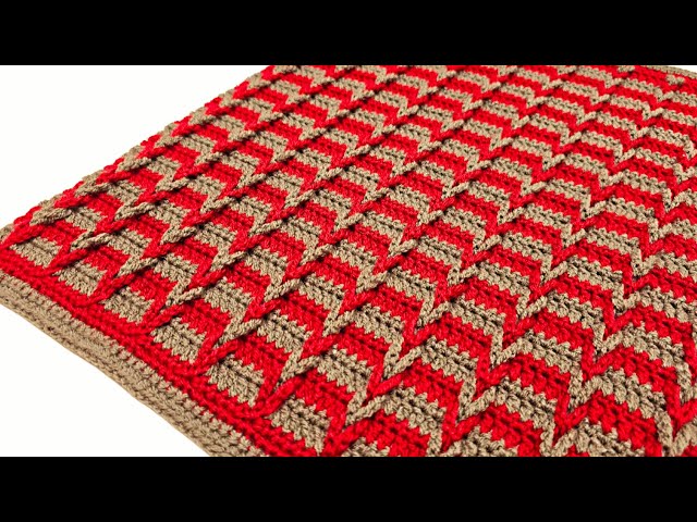 How To Crochet Jacob's Ladder Stitch For Blankets Scarfs and More