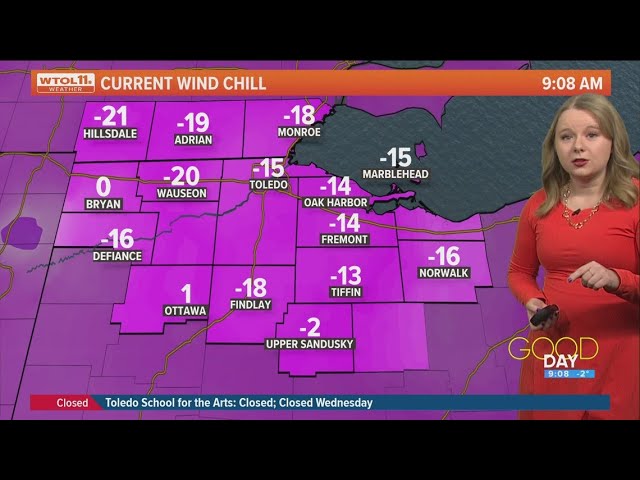 Sub-zero temperatures make for extremely cold Wednesday | WTOL 11 Weather