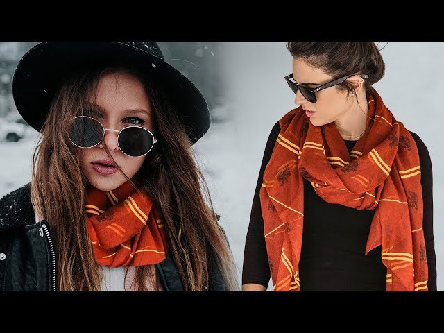 8 Ways of Wearing A Lightweight Scarf Everyone Should Know | Harry Potter inspired by Cinereplicas