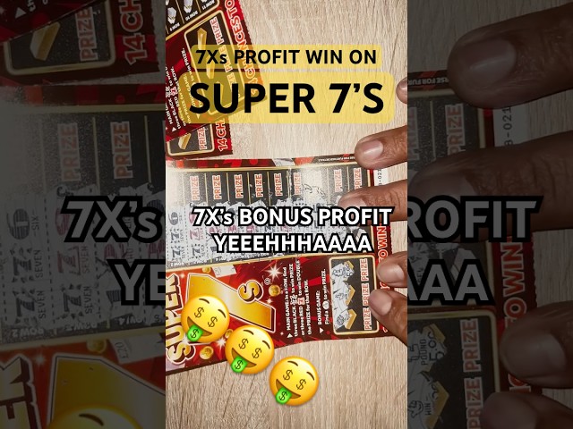 7X’s Profit WIN On NEW SUPER 7’s SCRATCHCARD 🤑 #fypシ゚ #explorepage #scratchcards #ukscratchcards