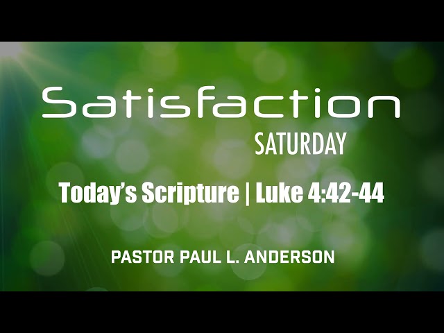 Pastor Anderson | Saturday Meditation 2-8-25