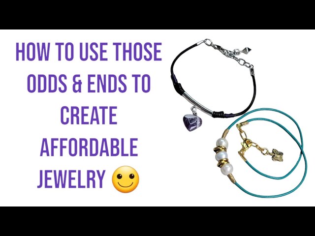 How to use your odds & ends to make affordable jewelry - beginner friendly tutorial - DIY jewelry