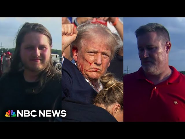 Watch: Trump assassination attempt detailed by eyewitnesses | NBC News NOW