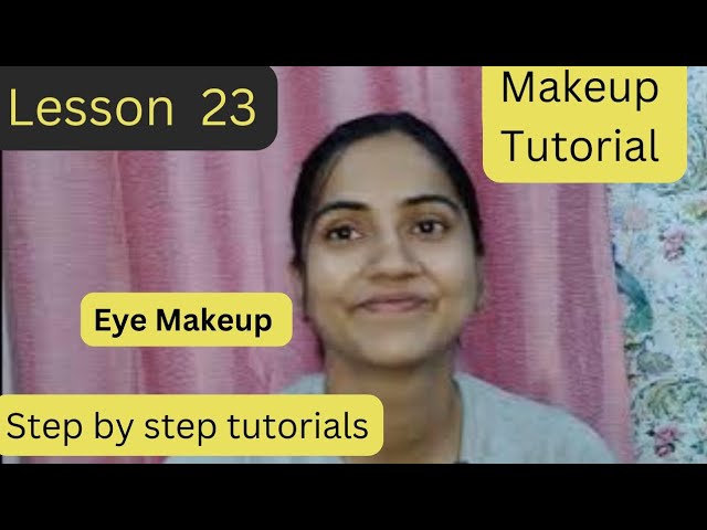 Eyeshadow Makeup l Beauty parlor course tutorial l Lesson 23