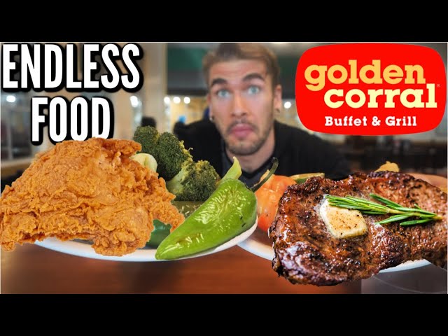 PRO EATER VISITS GOLDEN CORRAL BUFFET | COUNTLESS PLATES | DALLAS TEXAS | Man Vs Food