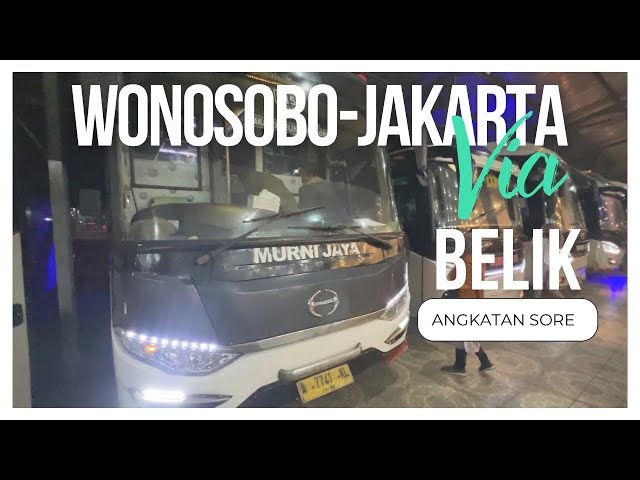 Murni Jaya E158 Wonosobo Jakarta Via BELIK || Angkatan Sore Jam 3.20