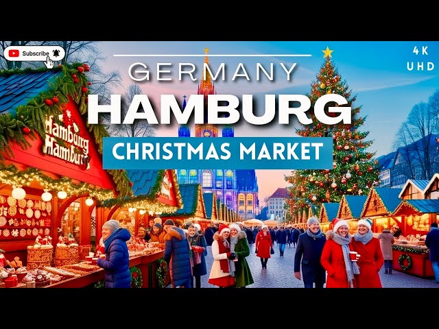 Experience The Enchantment Of Hamburg's Christmas Markets In Stunning 4k Ultra Hd | Daylight Tour