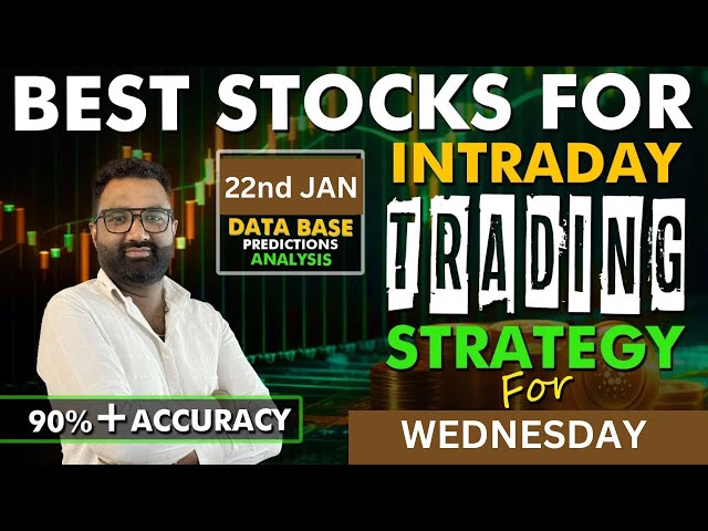 TOP 10 SHARES FOR INTRADAY TRADING FOR WEDNESDAY 22nd JANUARY 2025