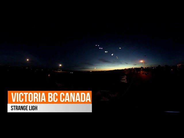 Clover Point Lights UFOs caught on 360 video in Victoria BC CANADA