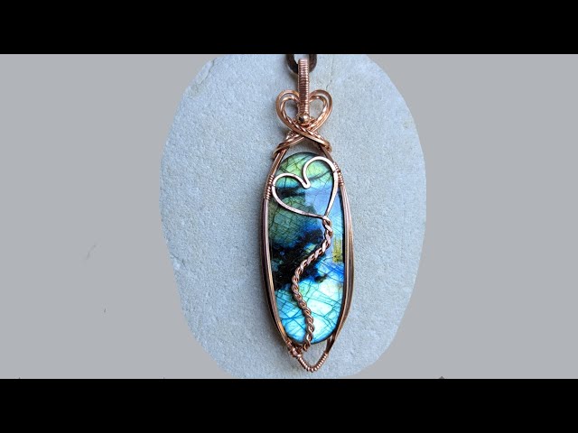 Heart Balloon Wire Wrapped Cabochon Pendant Tutorial