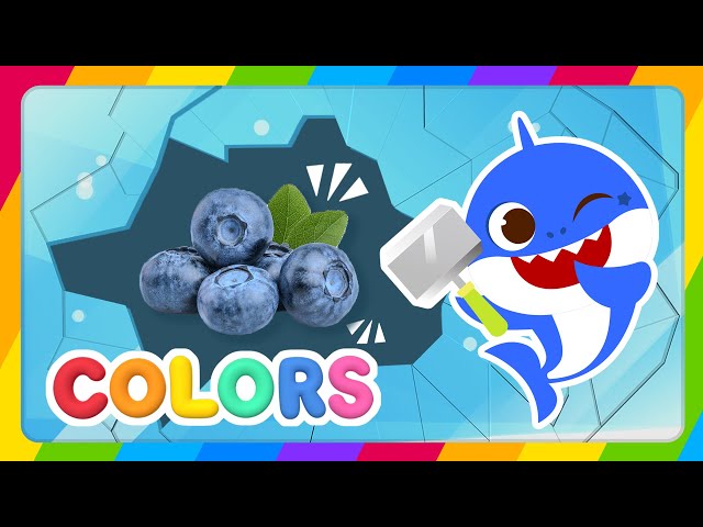 Baby Shark Hungry Color Show | Breaking Ice Cube learn colors | Yummy Fruits | Ice Cube Colors