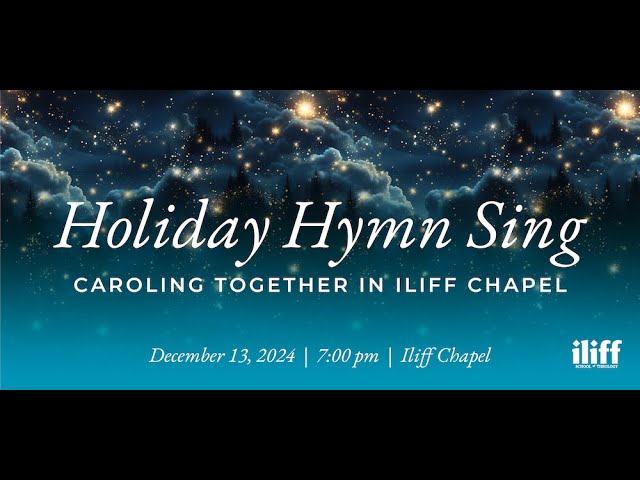 A Holiday Hymn Sing Invitation from President Butler