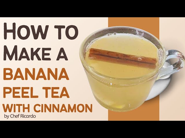 Stop take sleeping pill at night! Ripe banana peel tea with cinnamon !!