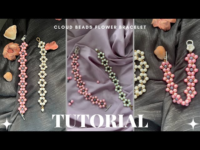 How To Make This Cloud Beads Flower Bracelets